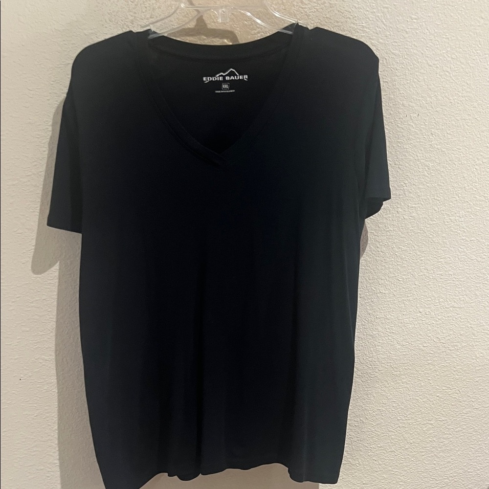Eddie Bauer Men's Dark V-Neck Tee